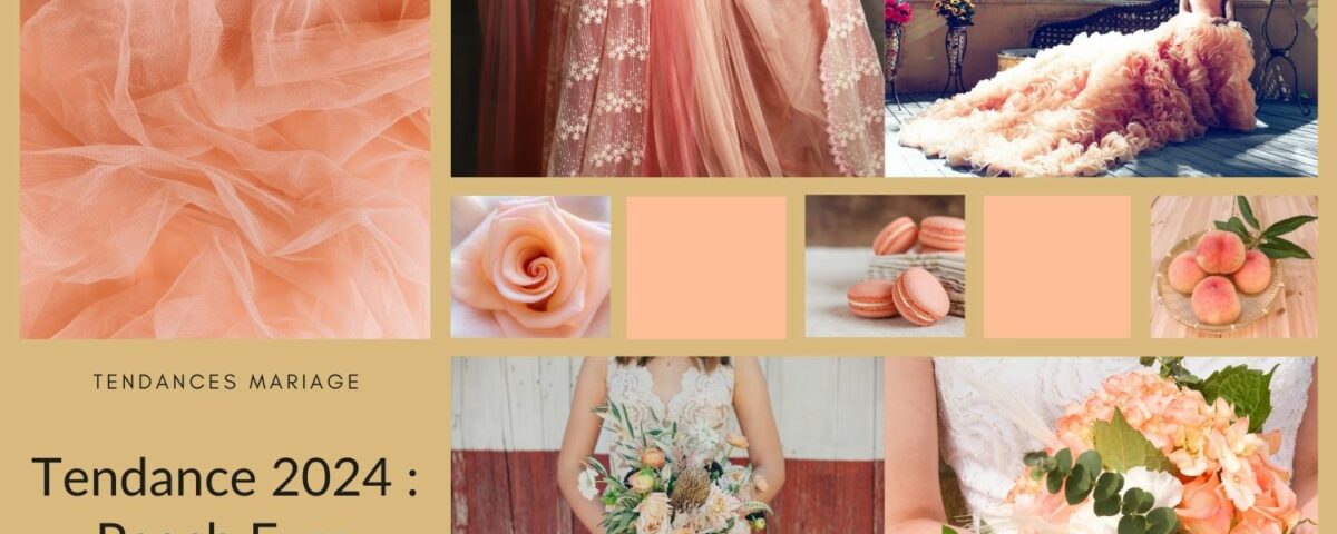 Votre mariage, au Florida Palace, à Marseille aux couleurs pantone de l'année 2024 : peach Fuzz.
