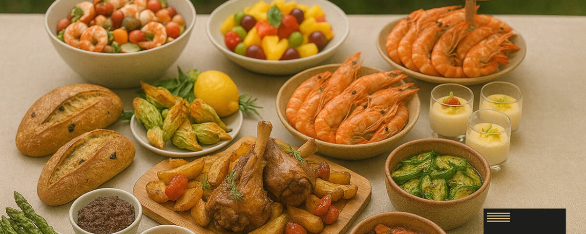 Buffet traiteur printemps provençal pour voter réception au Florida Palace, à Marseille